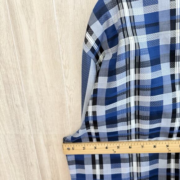 ROBERT GRAHAM Shirt Men’s XL METROPOLIS BIG CITY Contrasting Collar Cuffs - Picture 7 of 16